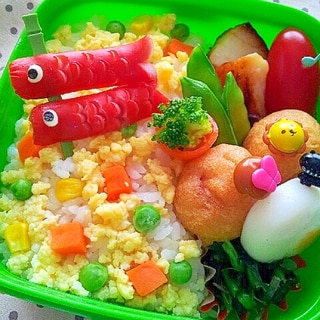 ✿ウインナーで❤こいのぼり弁当